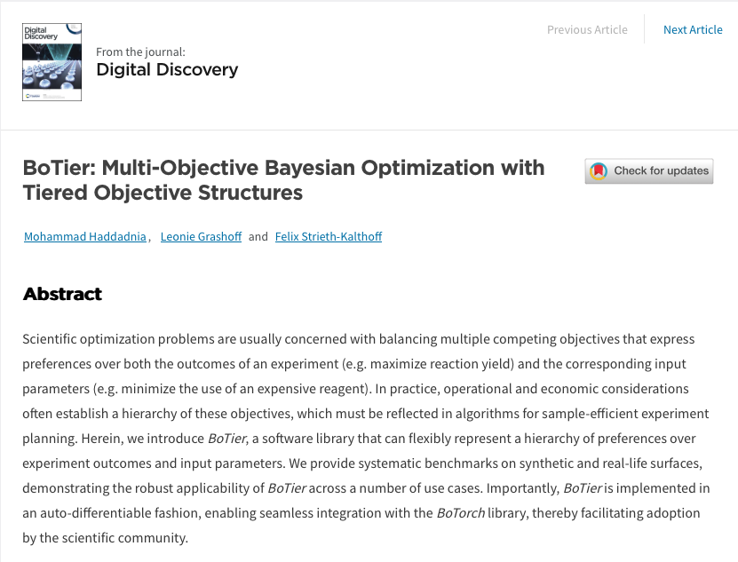 Our first independent paper is out! | Digital Synthesis and Catalysis Lab